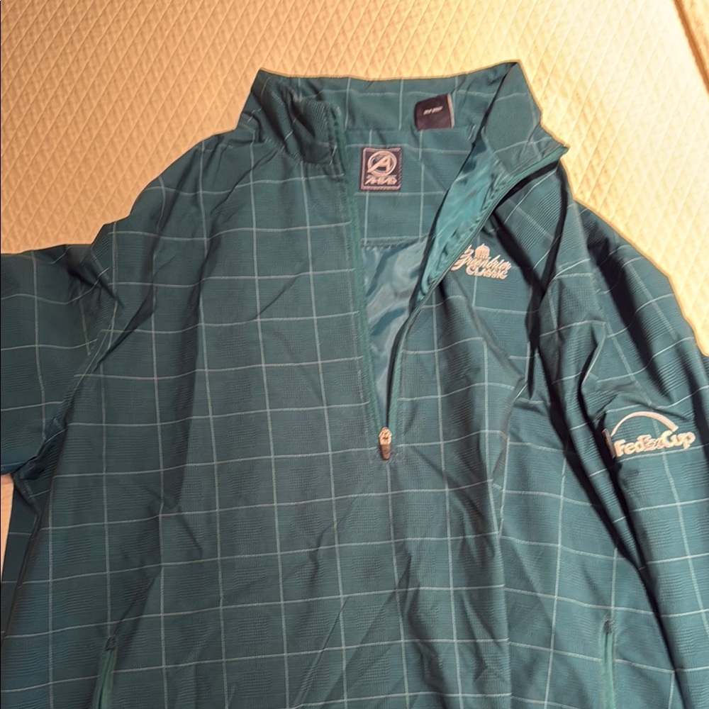 Fila Teal Grid Pattern Jacket - image 1